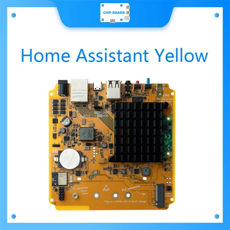 Home Assistant Yellow Standard  Raspberry Pi CM4 development board with POE network port power supply