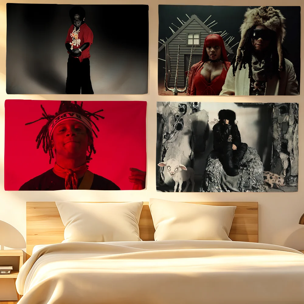 Rapper T-Trippie R-Redd Flag Tapestries  For Classroom Dormitory Camping Picnic Party Cheering Home Indoor Outdoor Decor