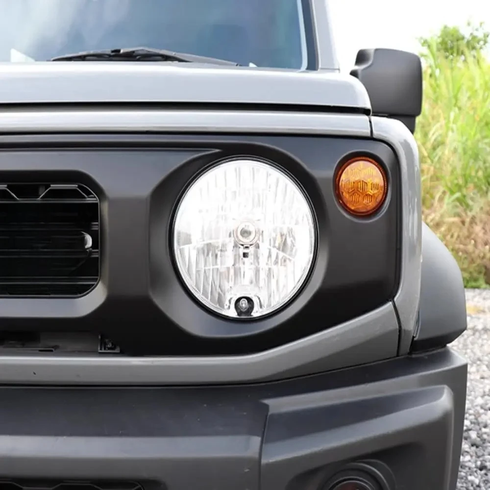 For ABS Car Front Bumper Grille for Suzuki Jimny 2-Door 4-Door 3Door 5Door 2019-25 Honeycomb Front Bumper Grill (Big Logo Style)
