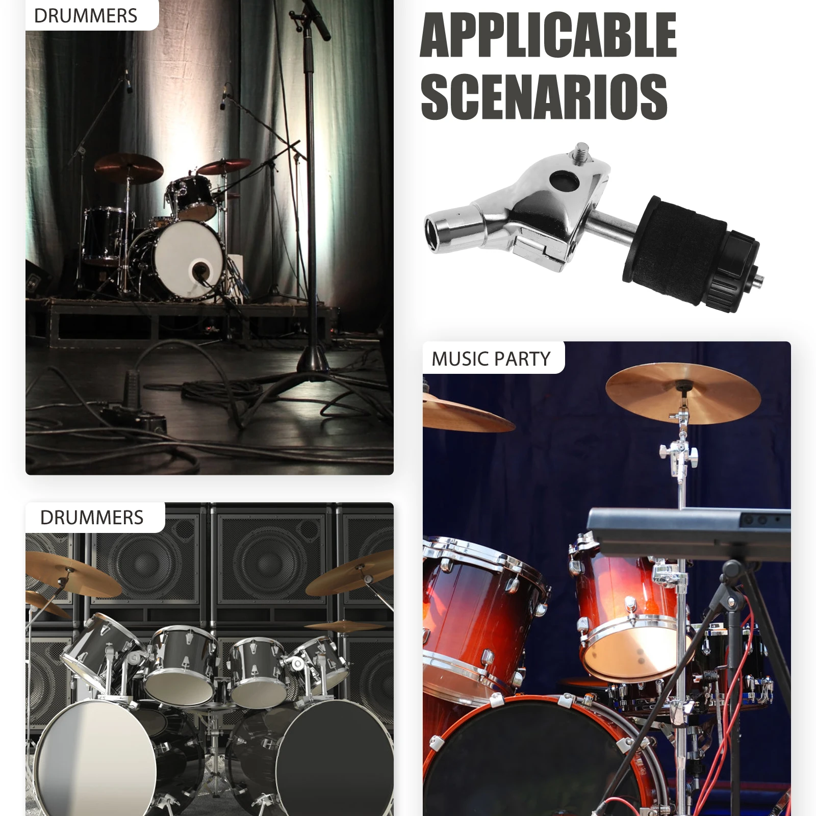 

Cymbals Stacker Durable Zinc Alloy Set Accessory Hihat Cymbal Mounting Stand Reliable Stacker For Percussion Instrument Drum