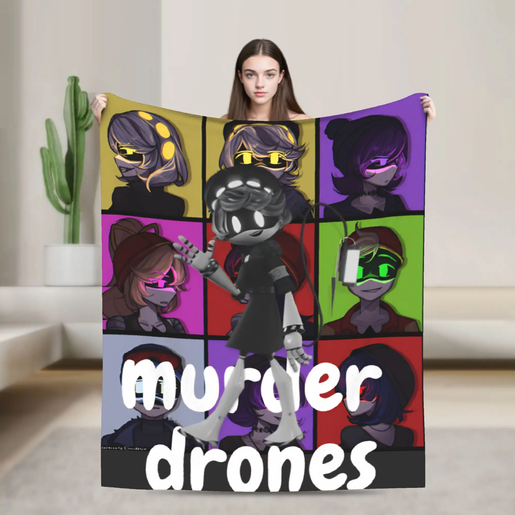 Murder Drones  Blanket Multiple Sizes Super Soft and Warm  Throw Blankets for Sofa Couch and Bed