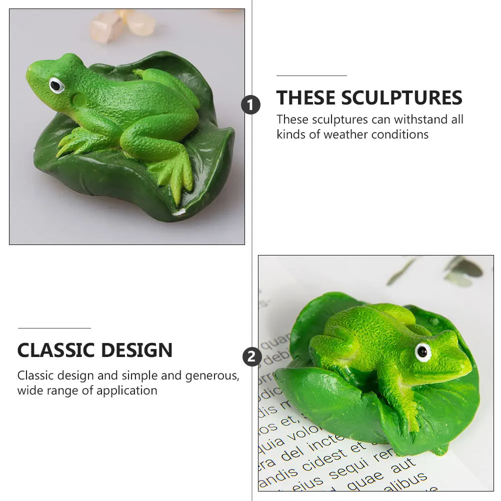 

3pcs Mini Resin Ornament Diy Decorative Supplies For Garden Outdoor Home Aquarium Decoration Craft Tabletop Adornment Simulation