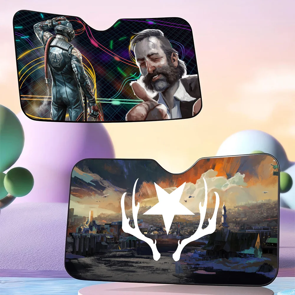 ديسكو الإليسيوم الصيف مظلة السيارات الزجاج الأمامي ظلة Sunblock العزل الحراري مظلة من الشمس قابل للسحب