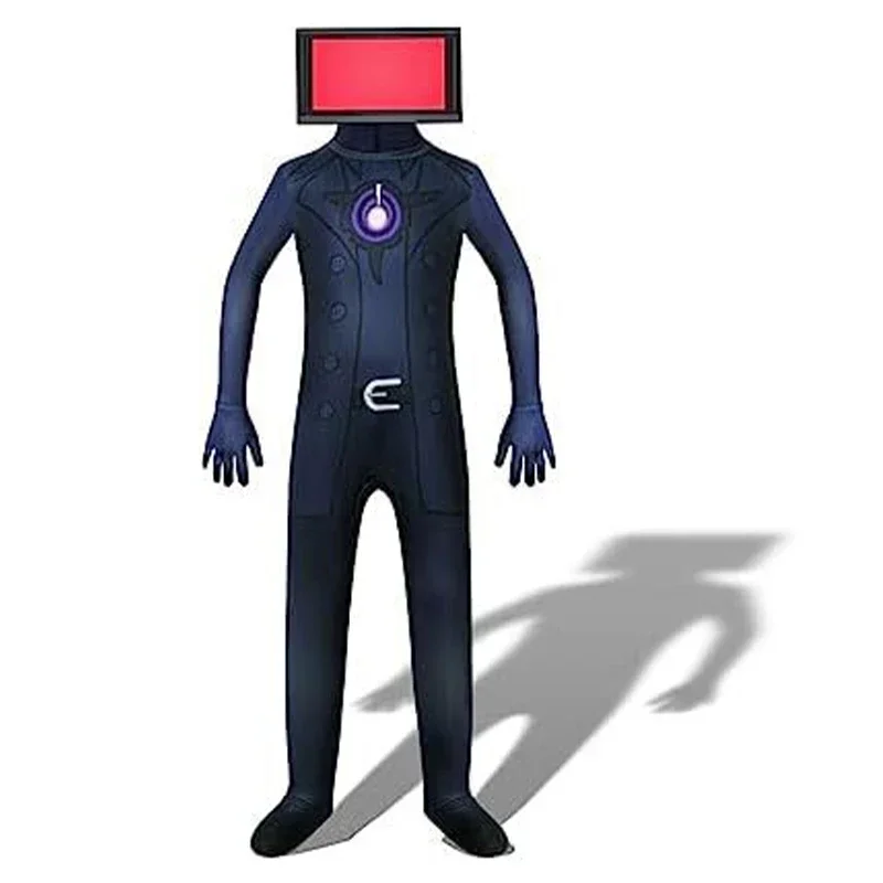 Skibidi toilet cosplay costume game speaker Man TV man camderman costumes bodysuit jumpsuit mask Halloween for Women Men