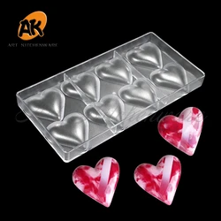 Heart Chocolate Molds Polycarbonate DIY Homemade Candy Bonbons Mould Confectionery Pastry Cake Decorating Tools Kitchen Bakeware
