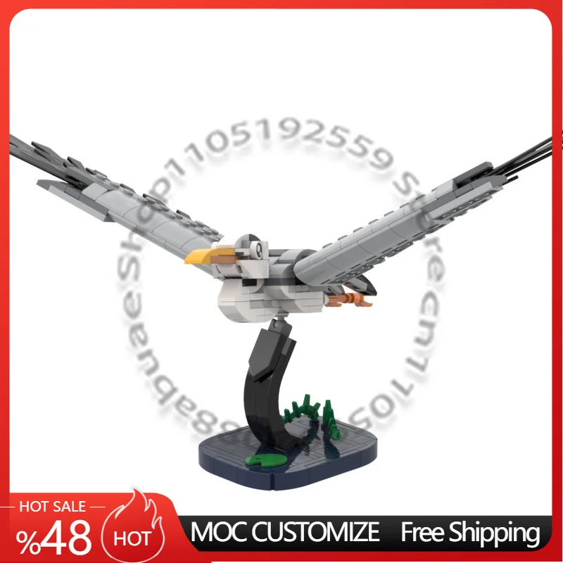 

236 деталей: Набор для сборки модульной модели воробья-чаплана (MOC) — развивающий, простой, популярный конструктор DIY, игрушка-подарок для фестивалей