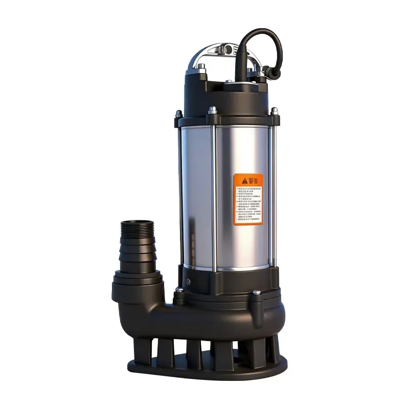 HRZL QW 220V 20HP 50 M3/H Non Clogging Stainless Steel Submersible Sewage Pump