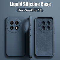 For OnePlus 13 12 Case Liquid Silicone Camera Lens Protector Phone Cases For OnePlus 13 12 1+13 One Plus 13 OnePlus13 Soft Cover