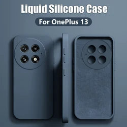 For OnePlus 13 12 Case Liquid Silicone Camera Lens Protector Phone Cases For OnePlus 13 12 1+13 One Plus 13 OnePlus13 Soft Cover