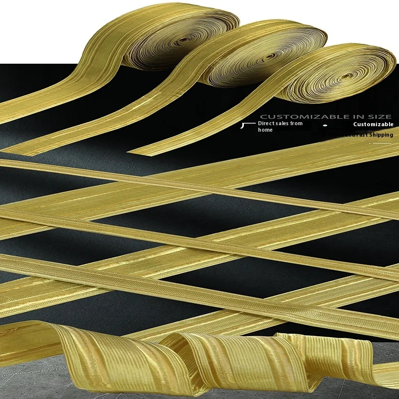Диффузный золотой лямочный пояс, лента, тесьма для военной униформы, костюма, эполеты, манжеты, упаковка, тканая лента, цвет, номер A1
