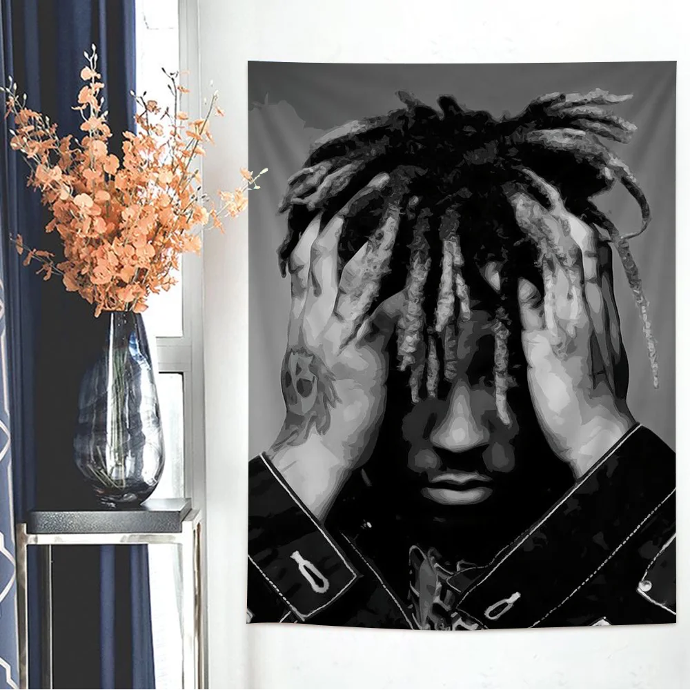 Juice Wrld Printed Large Wall Tapestry Cheap Hippie Wall Hanging Bohemian Wall Tapestries Mandala INS Home Decor