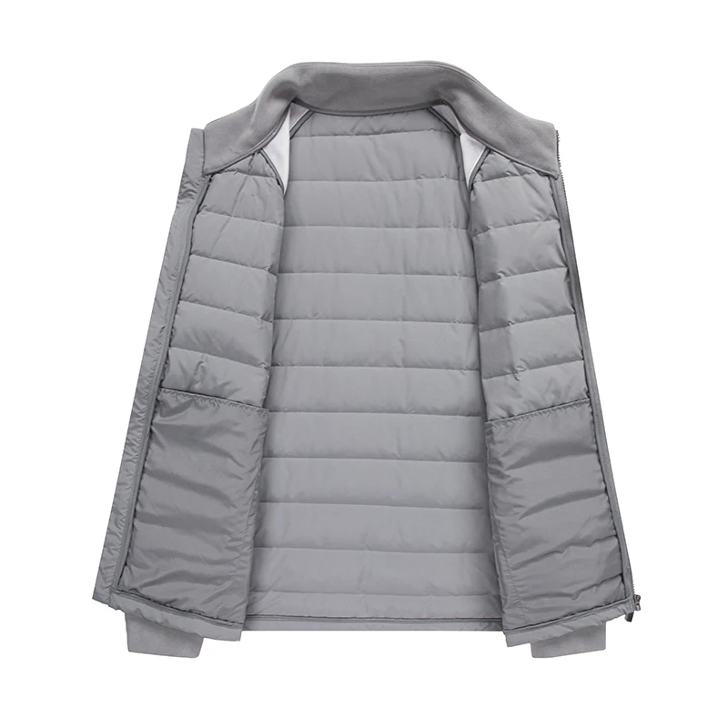 High-quality and Fashionable New National Standard 90-Down lightweight Knitted Stand-up Collar down Jacket for Men in Winter