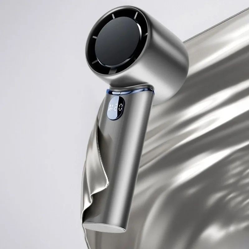 Portable Usb High Speed Fast Charge Hair Dryer Rechargeable High Capacity Battery Small Fan Large Airflow Digital Display Power