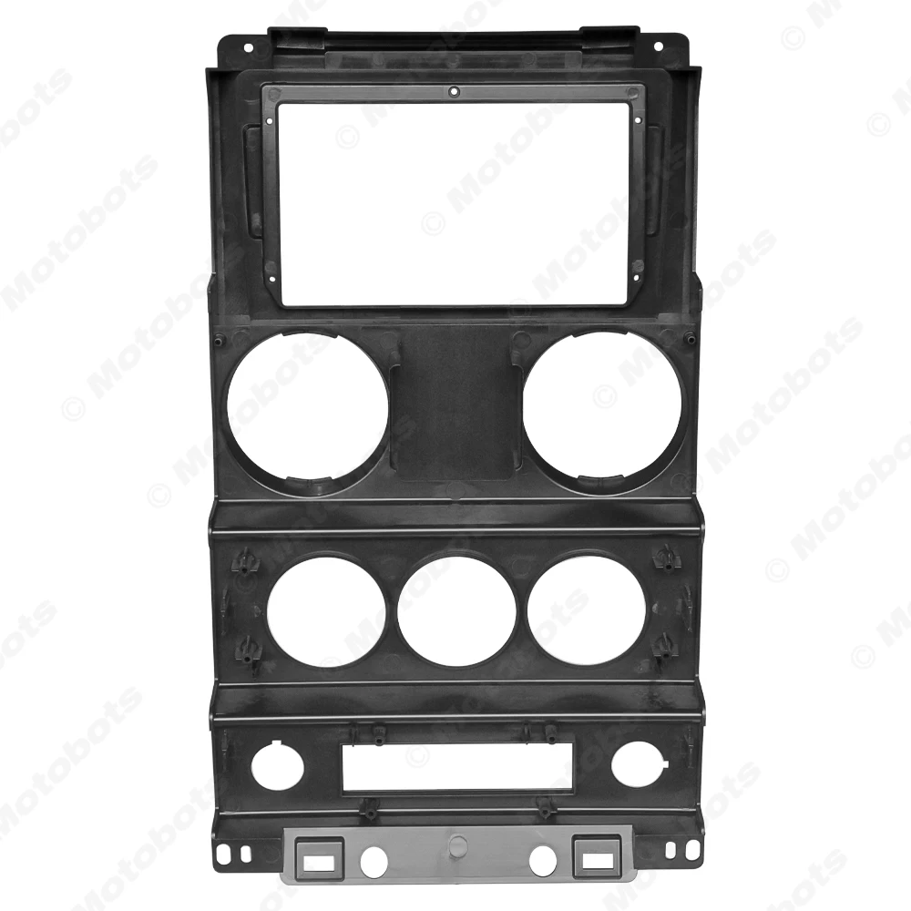 Leewa carro áudio 9 "unidade principal de tela grande traço fáscia painel quadro kit adaptador para jeep wrangler rubicon américa do norte (jk) 06-10