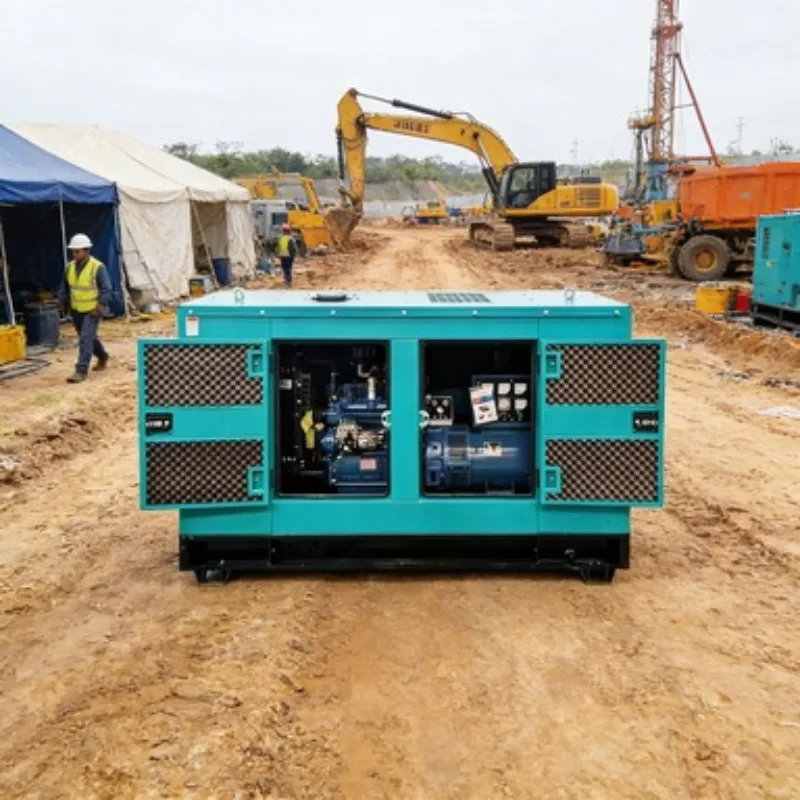 Single Phase Diesel Generator Set 50kW 62.5kVA Silent Power Unit 230V for Home Office Building Backup Power Supply  