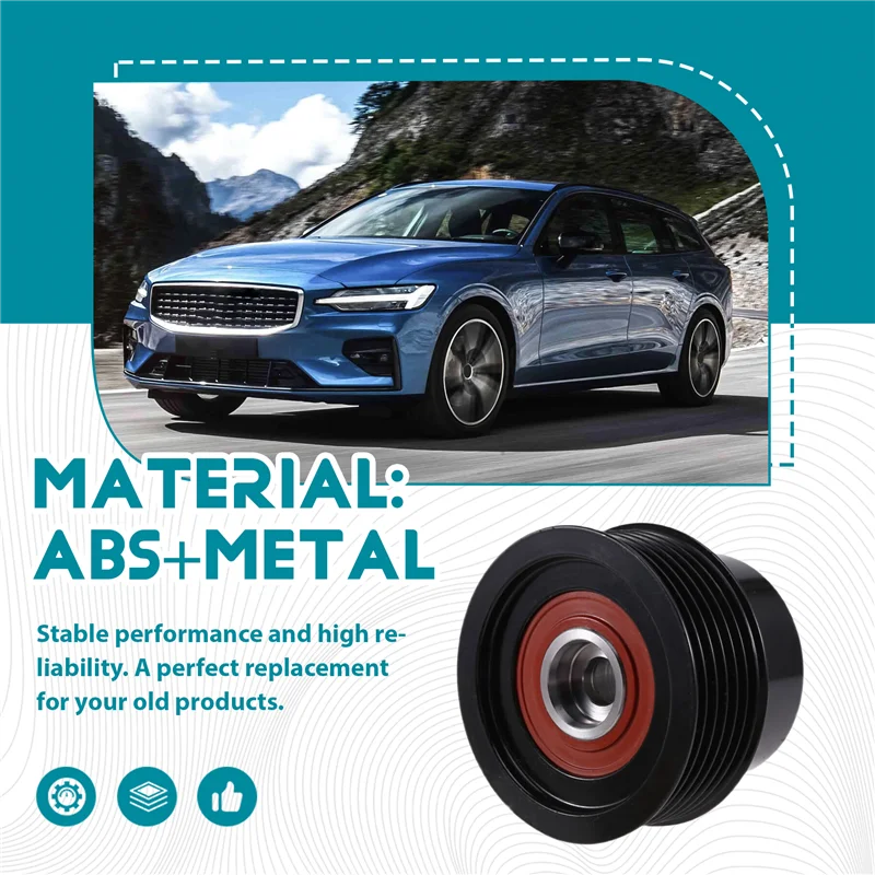 

Точный 31316803 Автомобильный ремень генератора, шкив генератора для Volvo S60 S80 V70 XC60 XC70 XC90 2007-2016 30777744