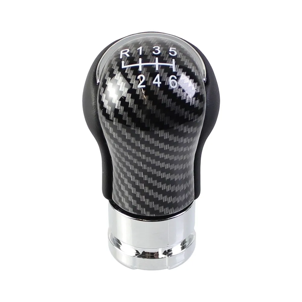 19mm Carbon Fiber Gear Knob 19mm Diameter Size Ergonomic Grip Design Smooth Shifting Action For Daily Commuting