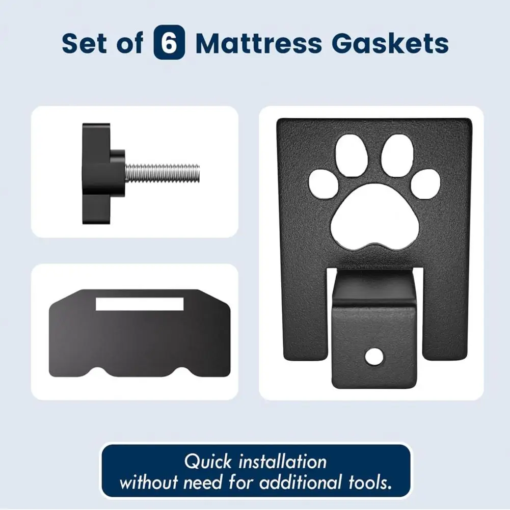 Adjustable Mattress Holder Mattress Gasket Set Metal Mattress Slide Stopper Set for Metal Bed Frame Adjustable Non-slip Gripper