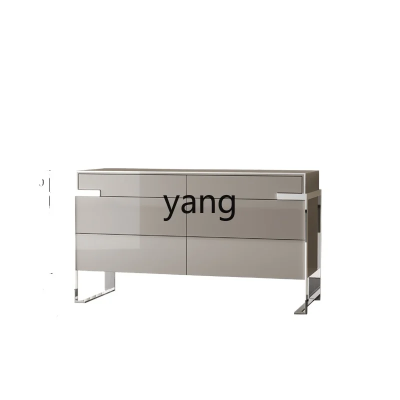 

LH Italian light luxury entrance cabinet Hong Kong style six-chest cabinet bedroom simple locker
