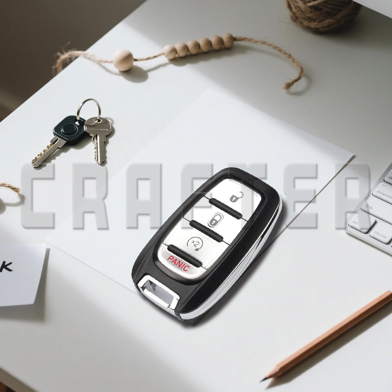 키 크래프터스 M3N-97395900 433MHz 4A 칩 스마트 자동차 키 (크라이슬러 파시피카 보이저 2017-2020 키리스 고 3~6 버튼)