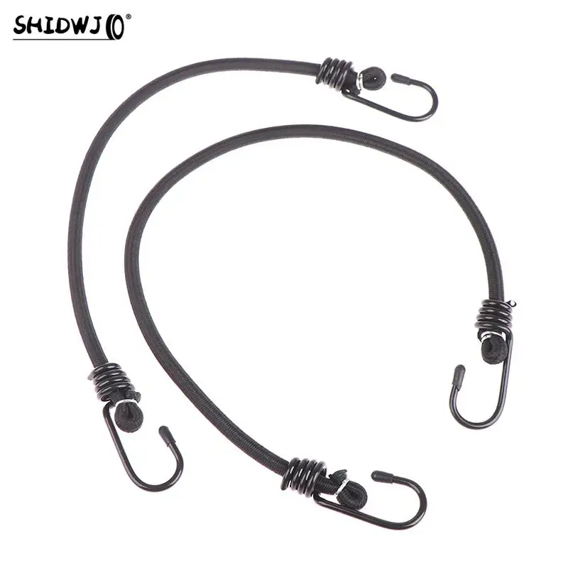 1pc Heavy Duty Elastic Bungee Shock Cord Strap Stretch Plastic Hook Car Motorcycle Luggage Tent Kayak Boat Canoe Bikes Rope Tie