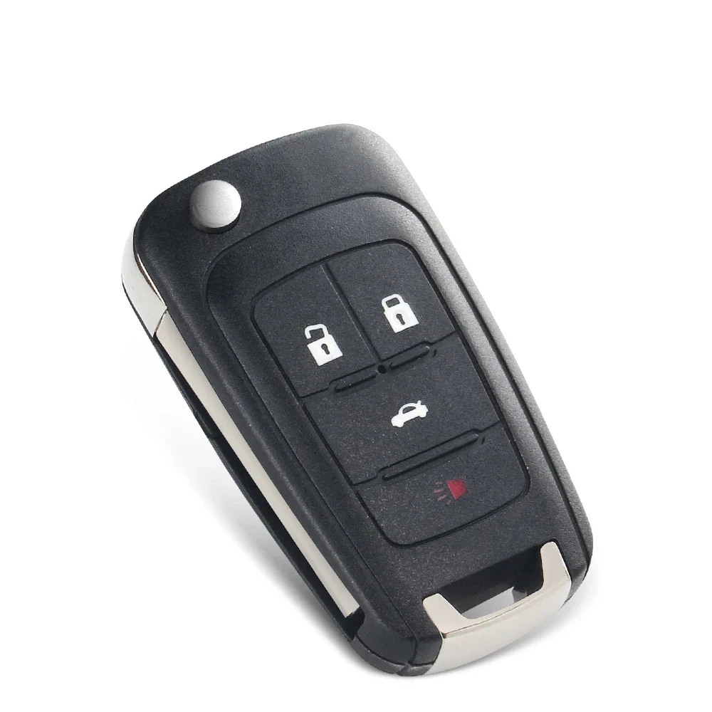 KEYYOU 10pcs Flip Folding Remote Key Shell For Chevrolet Cruze Epica Lova Camaro Impala 2 3 4 5 Buttons HU100 Blade