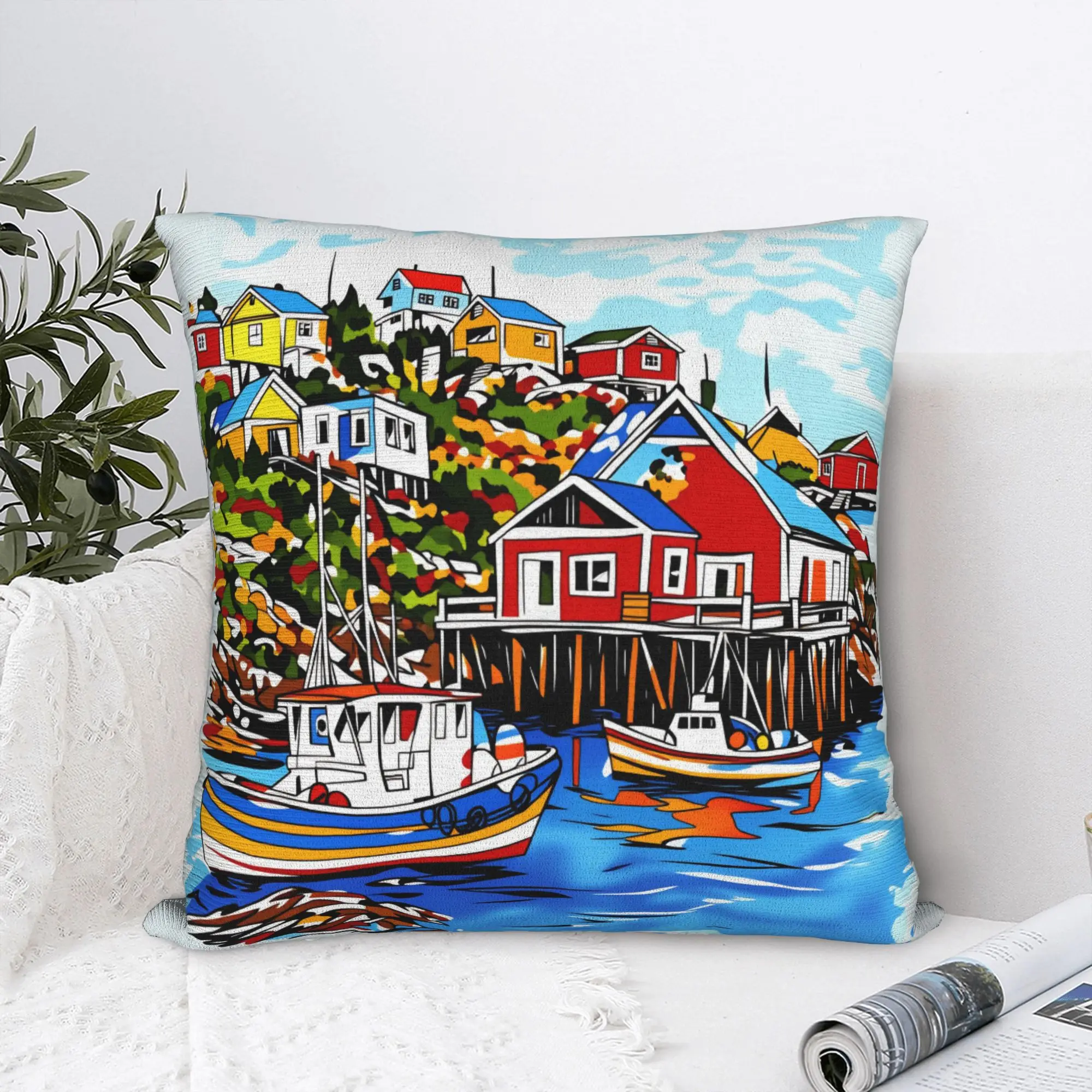 SPRING REFRESH 2D Printed Pillowcases  Fashion Pillow Case For Living Room Chair Square Pillow Cover