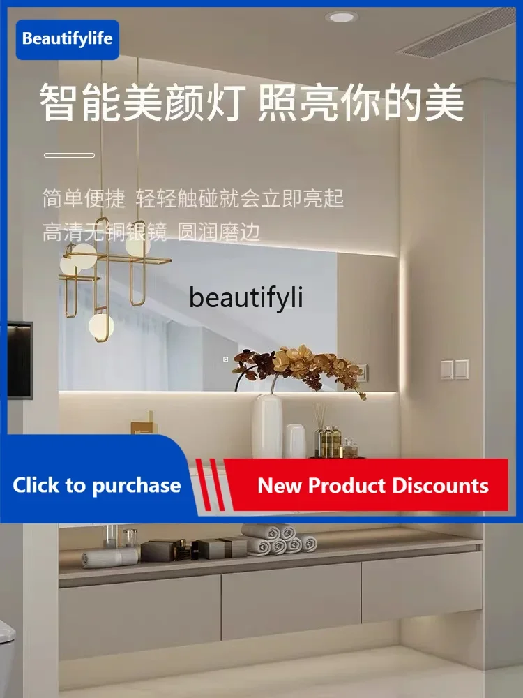 C85 Modern Minimalist Hotel Style Stone Plate Seamless Whole Washbin Bathroom Cabinet Combination Washstand