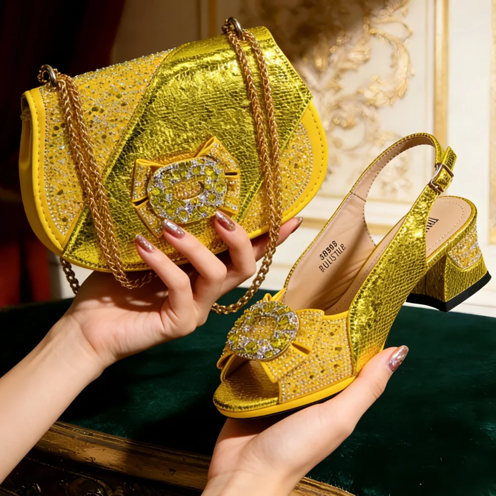 

Элегантный комплект из туфель на высоком каблуке и сумки для женщин: итальянский дизайн, премиальные синтетические ткани, для свадеб и торжественных мероприятий