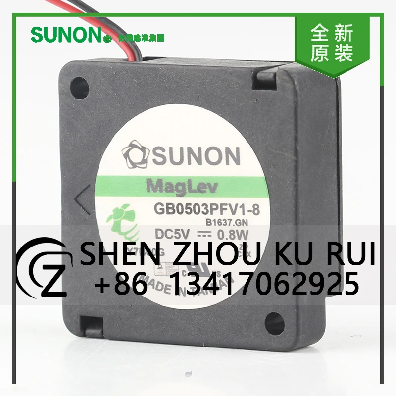 

GB0503PFV1-8 Sunon 12V 24V 48V DC 5V 0.8W AC EC Micro Quiet Turbine Blower Inverter Two-wire Cooling Fan 3010 30X30X10MM 3CM
