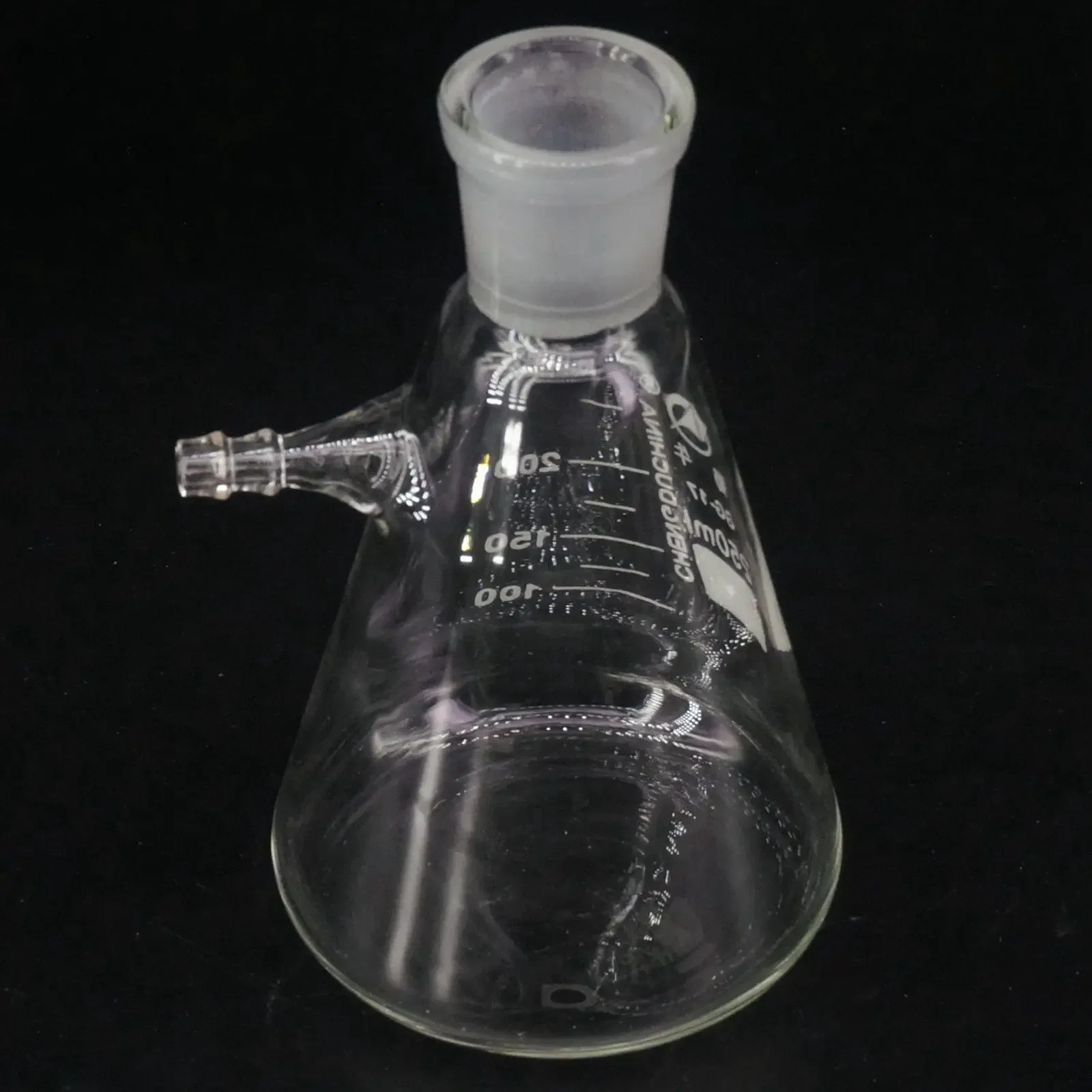 250ml 19/26 24/29 Ground Joint Borosilicate Glass Conical Filter Flask with Side Arm Lab Glassware Teaching