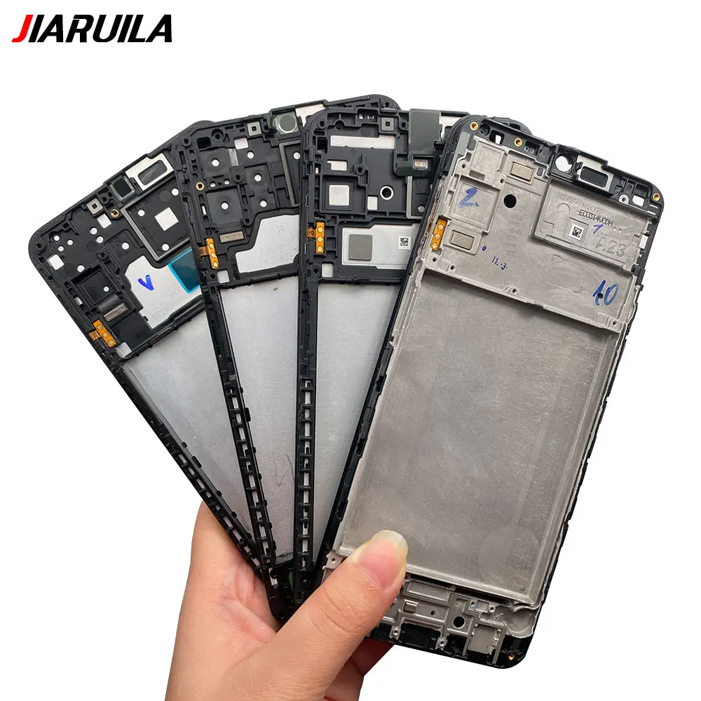 Front Housing LCD Frame Bezel Plate For Samsung A13 A14 A23 4G 5G A135 A136 A145 A146 A235 A236