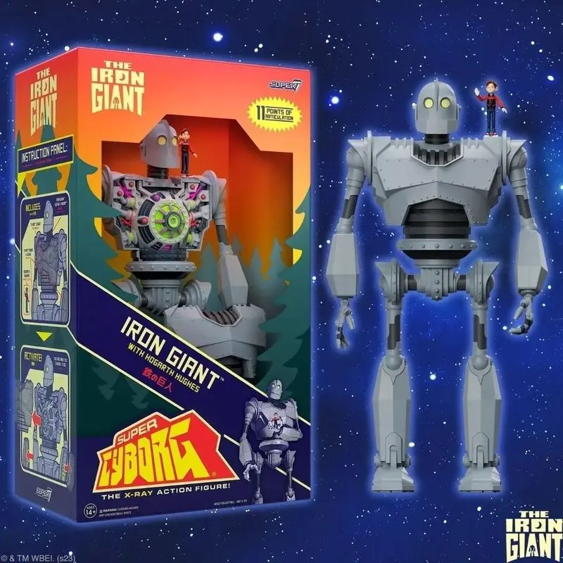 [متوفر] SUPER7 شخصيات الحركة الحديدية العملاقة إصدار ملون 11 بوصة دمية متحركة مشتركة لعبة مجسمة مجموعة هدايا