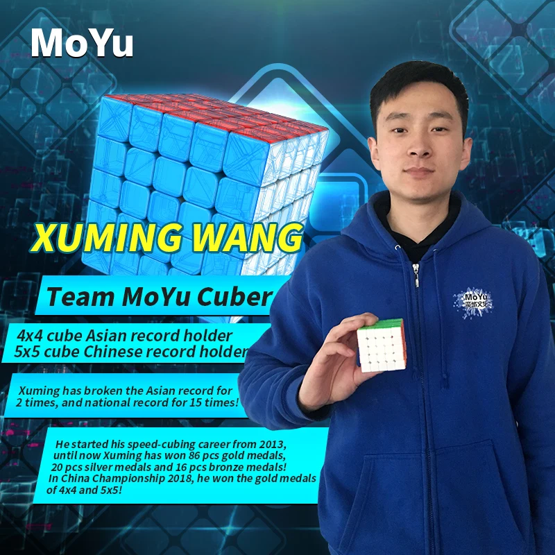 Moyu MFJS Meilong 5x5 Stickerless Speed Cube, Fidget Puzzle Toy for Stress Relief, Ideal Gift for Kids & Cube Enthusiasts