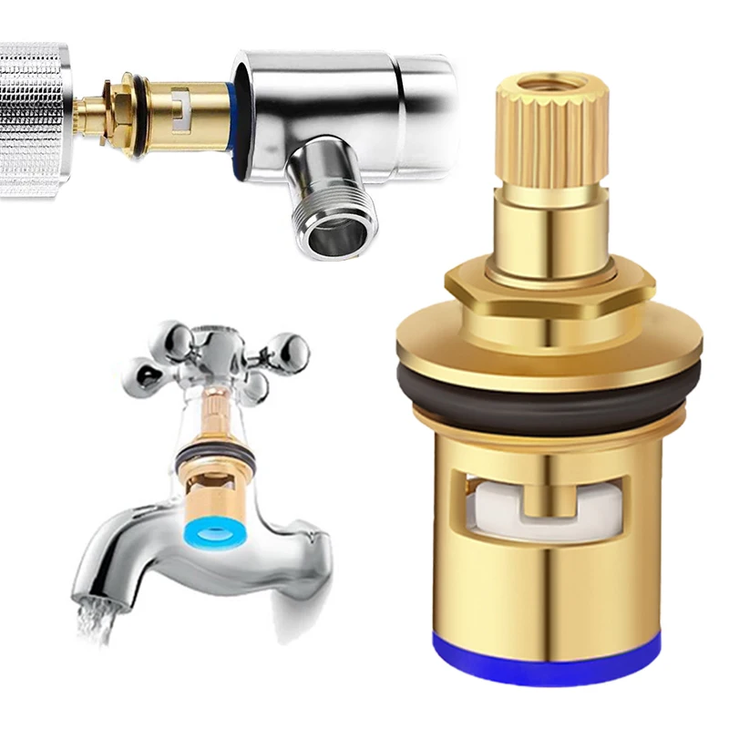 

【L】1PC Faucet Valves Replacement Universal Tap Valve Brass Cartridge Faucet Inner Valve For Household Bathroom Kitchen Supplies