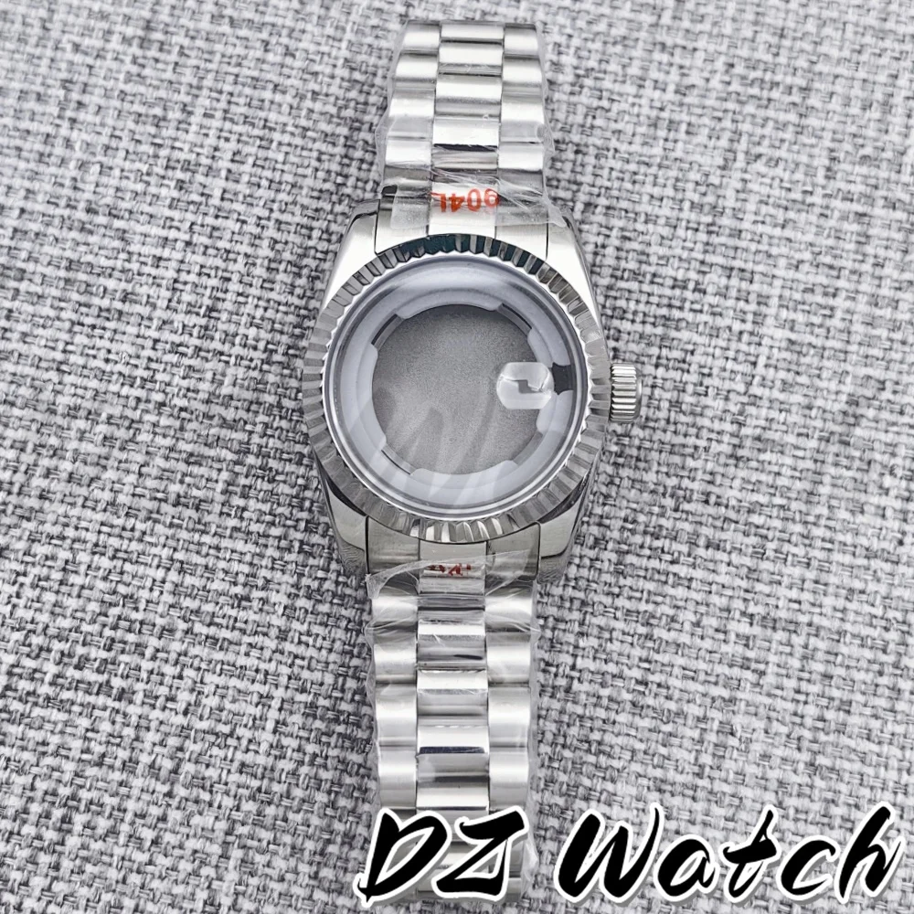 Gramock 31mm High Quality Women's Case Rose gold/gold Coated Case Sapphire Glass Stainless Steel Strap For NH05 NH06 Movement