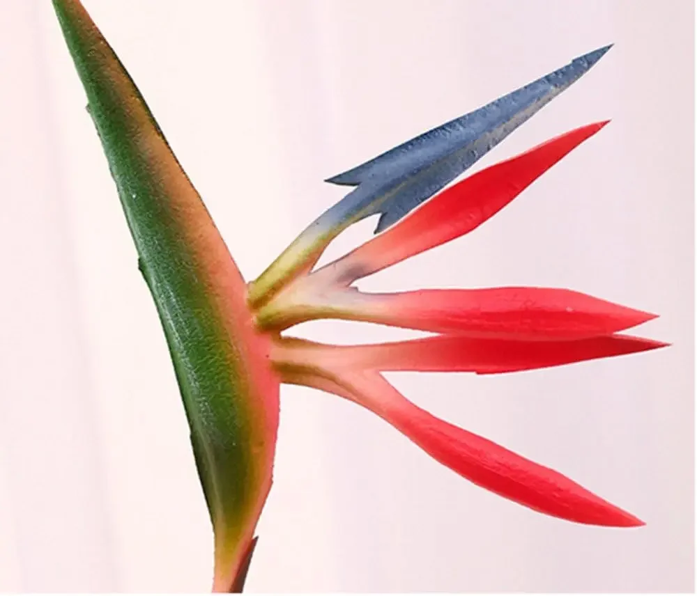 8 Stück künstliche Blumen Strelitzia Stiele gefälschte Paradiesvogelpflanze – Detail 5