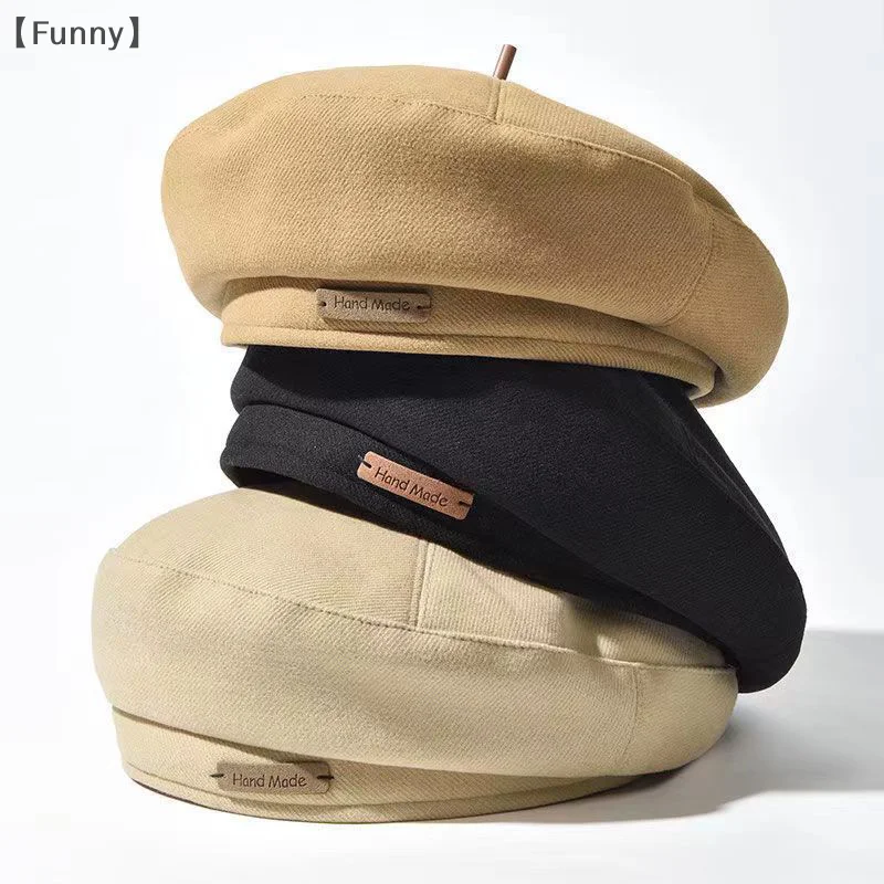

New Woolen Berets New Fashion British Style Painter Hat Retro Versatile Beret Men Women Spring Beret Hat