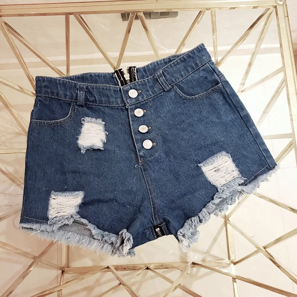 Denim Shorts Women High Waisted Sexy Shorts Summer Micro Mini Jeans Casual Vintage Booty Zipper Fly Female Shorts Mujer