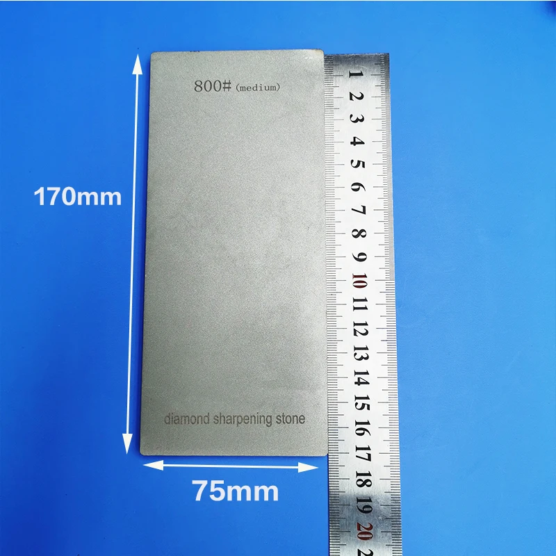 Professional Diamond Sharpening Stone 80-3000# Grit Knife Sharpener Non-slip Base Grinding Whetstone Kitchen Tool