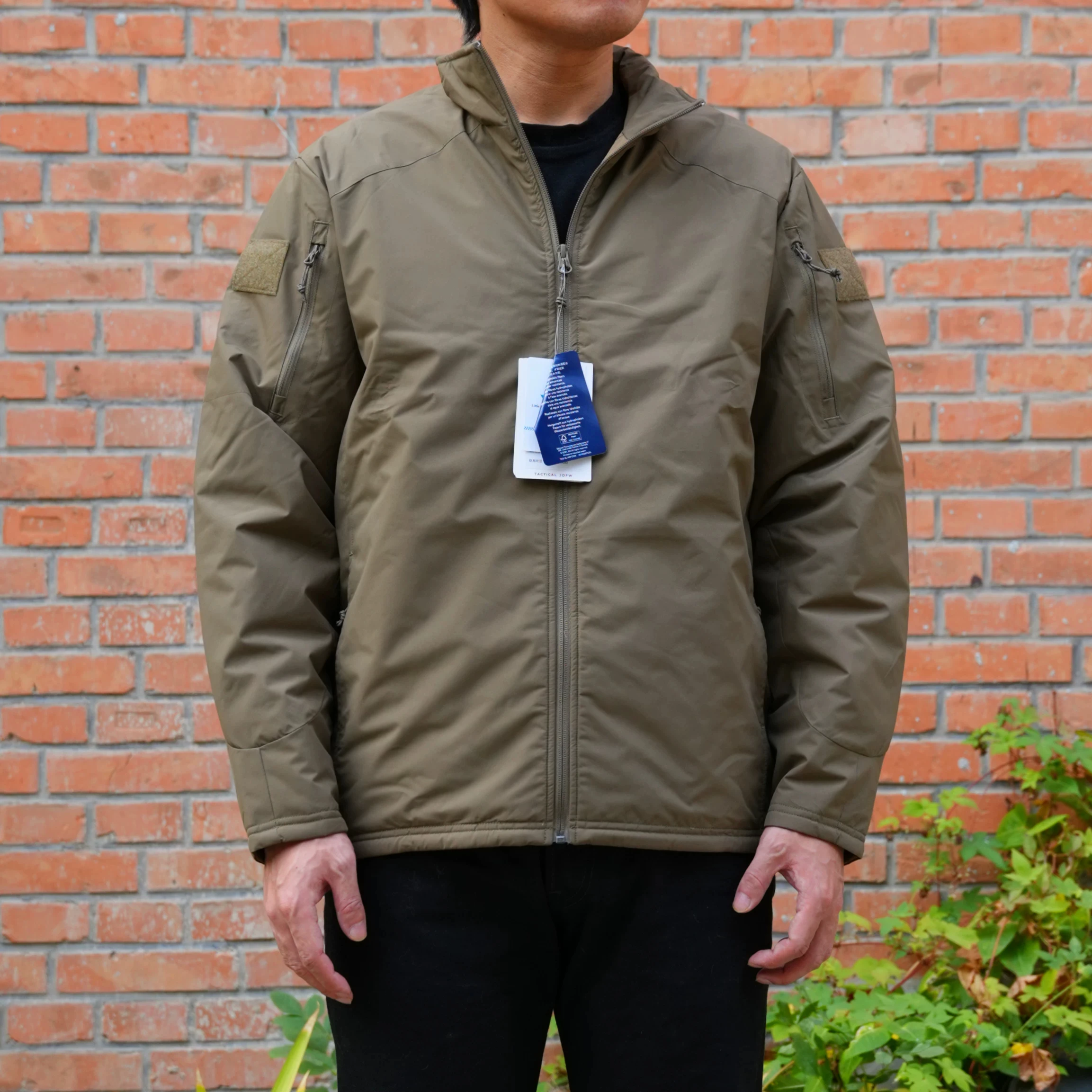 Outdoor tactical cotton clothing with PU film, WT loft windproof and splash proof, lightweight, warm, comfortable and breathable