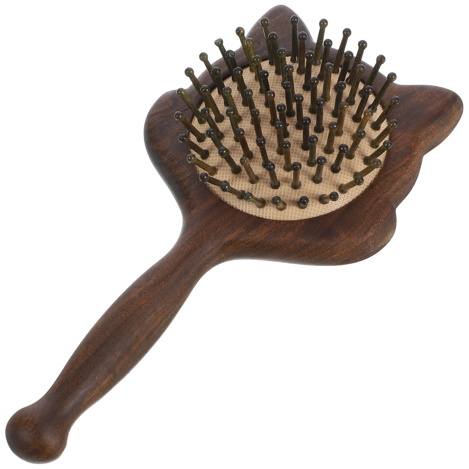

Long-Handled Airbag Massage Comb Sandalwood Anti-Static Hair Comb Cat Shape Detangling Scalp Brush Hair Styling Tool