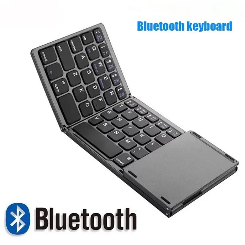 

Мини Bluetooth Three 3, складная клавиатура с тачпадом, беспроводная складная клавиатура, игровая клавиатура, плата мобильного телефона, планшетного ПК, ноутбука