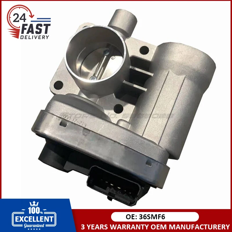 36SMF6 New Throttle Valve 71732618,71787569,77365316 For Fiat Panda 169 Punto 188 1.2 44 Kw 60 Hp Body Acceleration V24810011