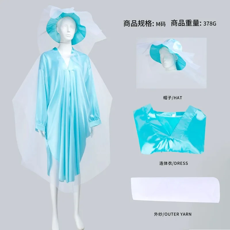 

Haunted Mansion Ghost Dress with Hat Cosplay Costumes Movie Character Halloween Costume Performance Clothing for Adult Women hf5