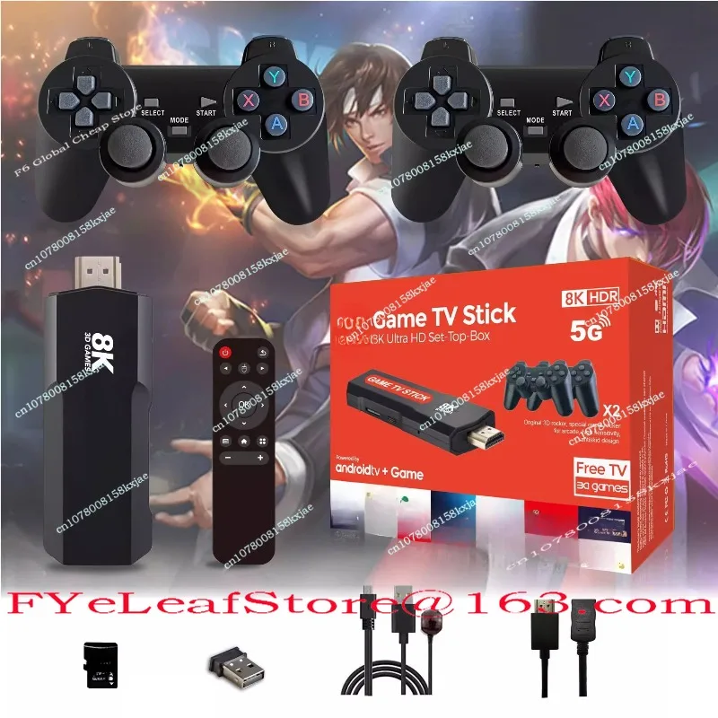 X2PLUS Game Console Dual System Wireless Dual Handle Double Arcade 4K High Definition TV Game Console