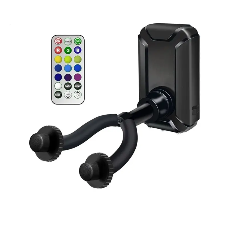 PHFU-LED Guitar Wall Mount Hanger RGB Guitar Hook