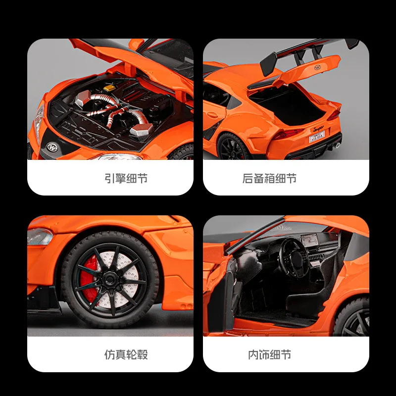 1:22 Bull Demon King Graffiti Edition coche deportivo sonido y luz tirar hacia atrás juguete para niños modelo ornamento modelo de coche de aleación fundida