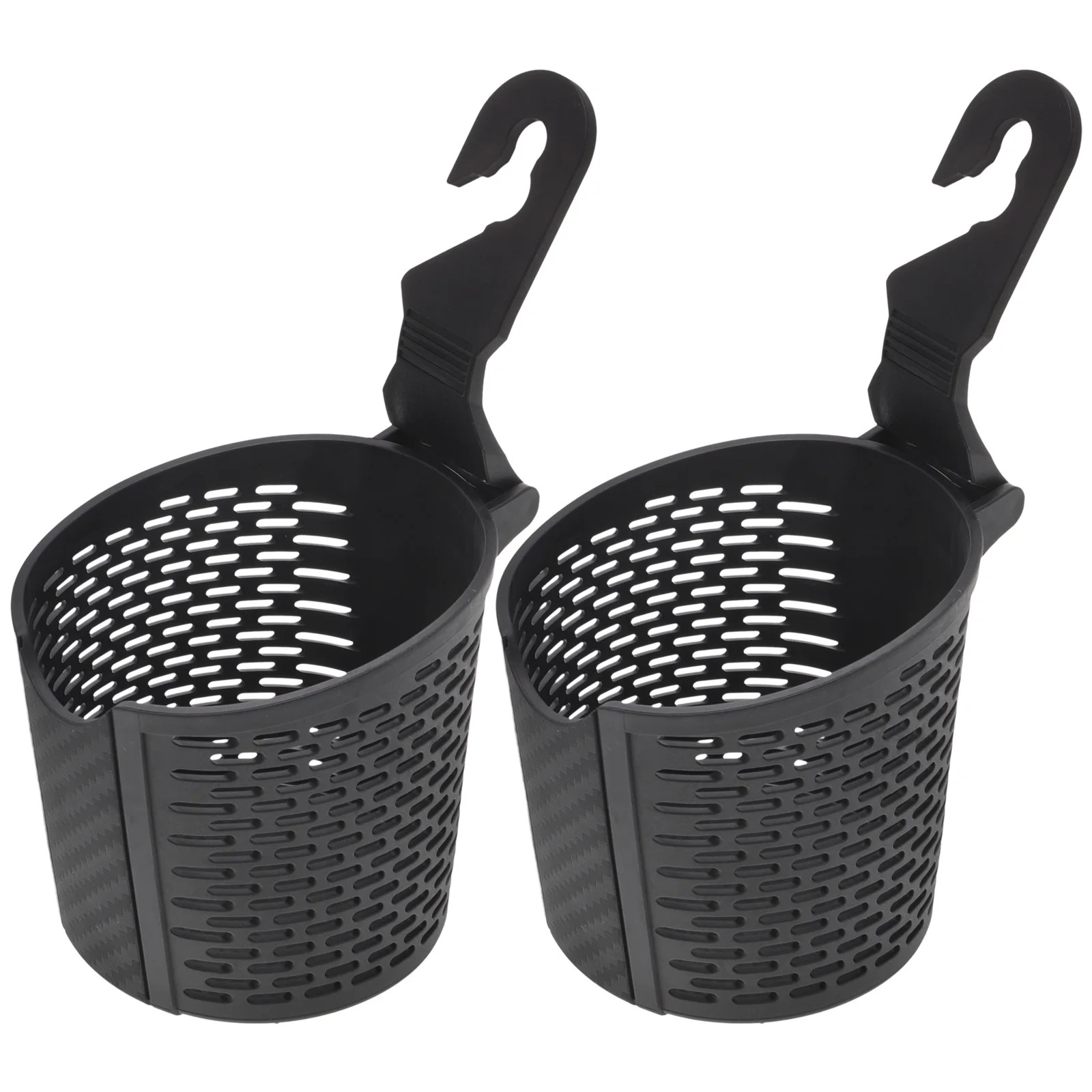 

2pcs Headrest Beverage Cup Holder Black Travel Storage Seat Water Cup Organizer HOLDER Car Hanging Solution