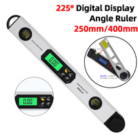 0-225 Degree Digital Angle Finder Electronic Protractor Spirit Level Angle Finder Gauge Meter Inclinometer Ruler 250mm 400mm